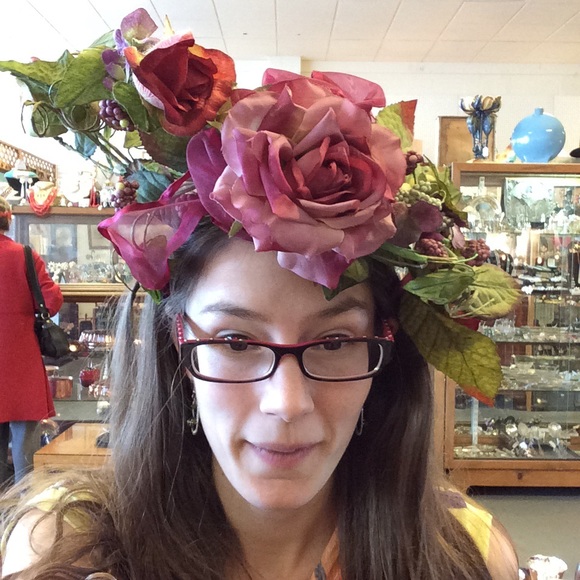 RETIRED LISTING Springtime Handmade Crown Garland - Picture 7 of 8